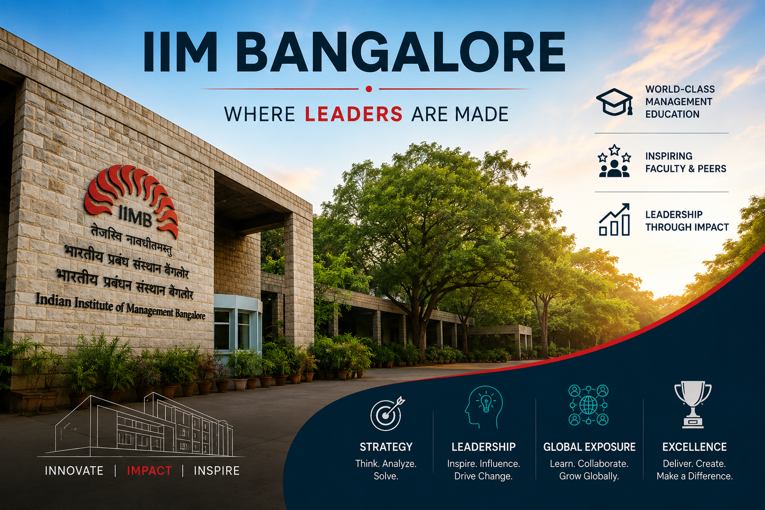 IIM Bangalore Interview Preparation campus stone architecture guide