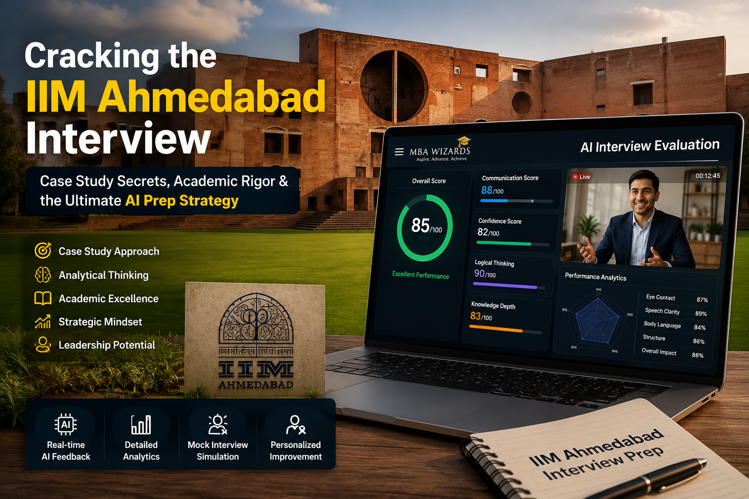 IIM Ahmedabad campus building