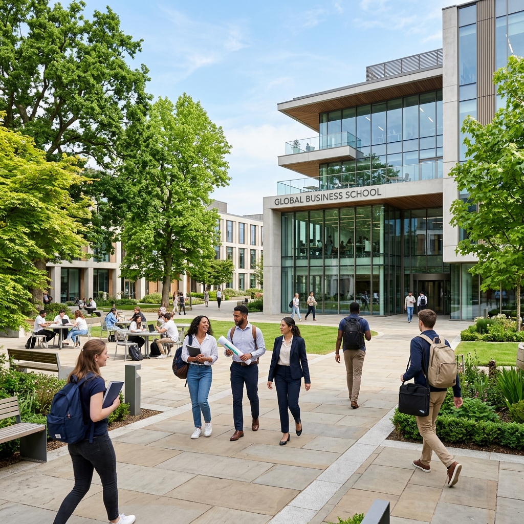 Global Business School Campus for MBA Abroad Preparation